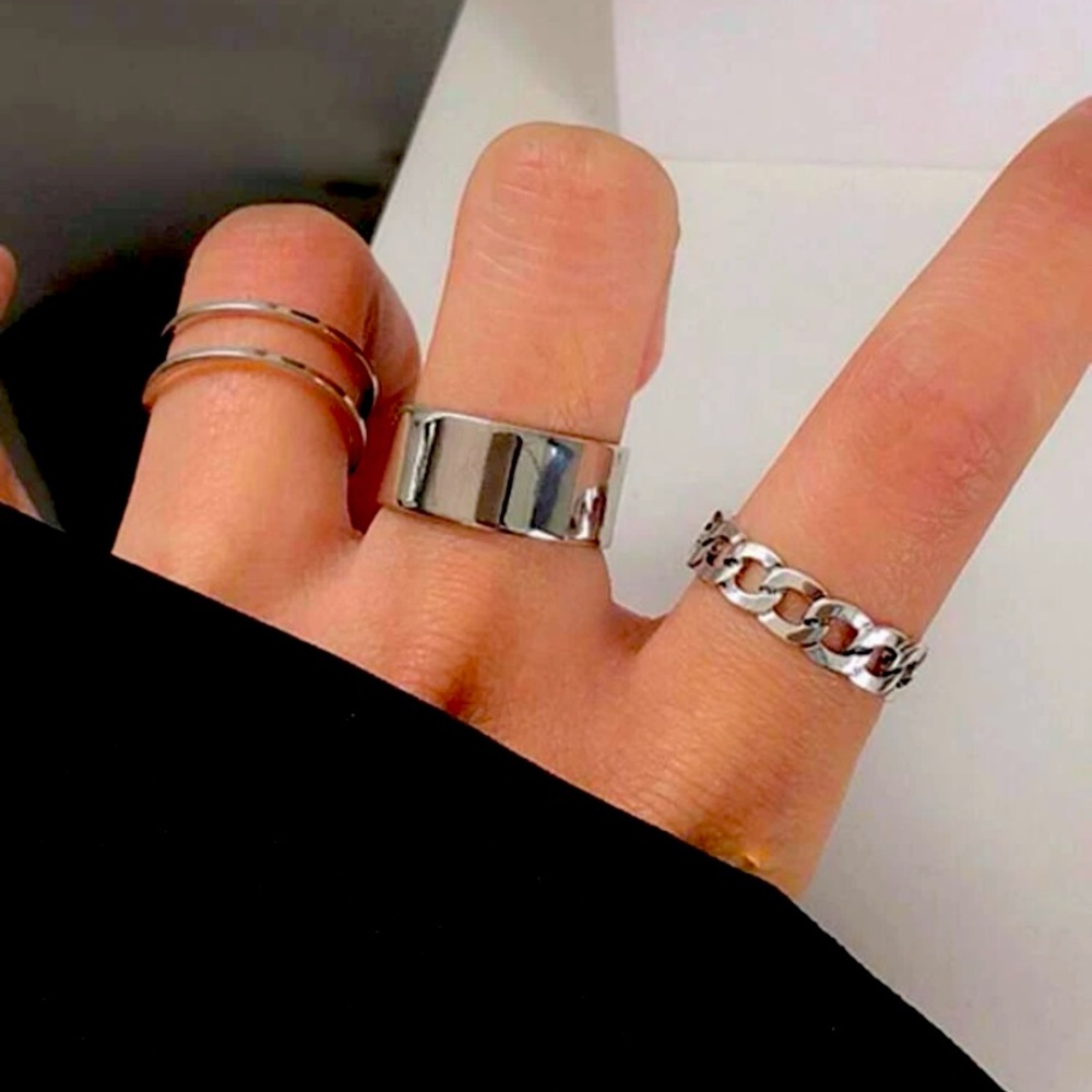 💍 Sterling Silver Rings 3pc 💍
